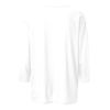 Picture of 3/4 Length Sleeve Womens Tops Casual Loose Fit Crewneck T Shirts Three Quarter Length Shirts Lightweight Solid Tunic Tops 3/4 Sleeve T Shirts for Women Spring Shirts for Women 2024 White