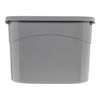 Picture of Amazon Basics Top Entry Cat Litter Box and Black Scoop, Oval, Grey, 20.5 x 14.75 x 14.38 inches