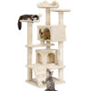 Picture of Yaheetech 54in Cat Tree Tower Condo Furniture Scratch Post for Kittens Pet House Play