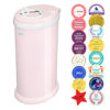 Picture of Ubbi Steel Diaper Pail, Odor Locking, No Special Bag Required, Award-Winning, Registry Must-Have, Blush Pink