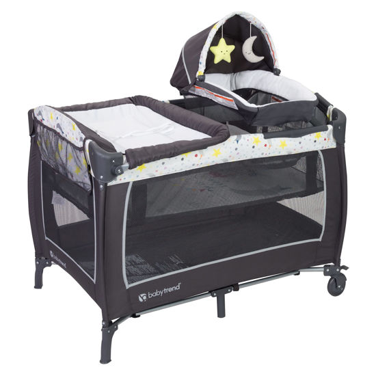 Picture of Baby Trend Lil' Snooze Deluxe II Nursery Center, Twinkle Twinkle Little Moon