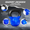 Picture of Yes4All Kettlebells 30 lb Weight Vinyl Coated Cast Iron for Dumbbell Weights Exercises, Gym, Fitness, Full Body Workout Equipment Push up, Grip and Strength Training, Blue