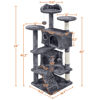 Picture of Yaheetech 54in Cat Tree Tower Condo Furniture Scratch Post for Kittens Pet House Play