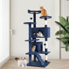 Picture of BestPet 54in Cat Tree Tower for Indoor Cats,Multi-Level, Furniture Activity Center with Scratching Posts Stand House Cat Condo with Funny Toys for Kittens Pet Play House,Navy Blue