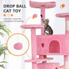 Picture of BestPet 54in Cat Tree Tower for Indoor Cats,Multi-Level Cat Furniture Activity Center with Cat Scratching Posts Stand House Cat Condo with Funny Toys for Kittens Pet Play House (54in, Pink)