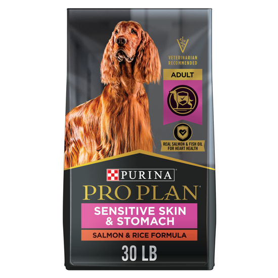 Picture of Purina Pro Plan Sensitive Skin and Stomach Dog Food Salmon and Rice Formula - 30 lb. Bag