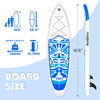 Picture of FunWater Inflatable 10'6×33"×6" Ultra-Light (17.6lbs) SUP for All Skill Levels Everything Included with Stand Up Paddle Board, Adj Floating Paddles, Pump, ISUP Travel Backpack, Leash,Waterproof Bag