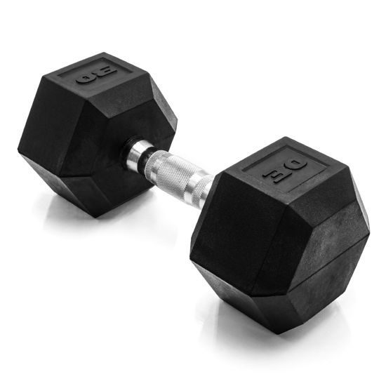 Picture of CAP Barbell 30 LB Coated Hex Dumbbell Weight, New Edition