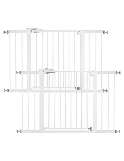 Picture of Babelio Baby Gate, 29-48'' Auto Close Easy Install Pet Gate, Extra Wide Pet Gate for Stairs & Doorways, 2 Pack White