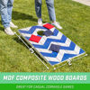 Picture of GoSports 3 x 2 ft Classic Cornhole Set - Includes 8 Bean Bags, Travel Case and Game Rules - Chevron