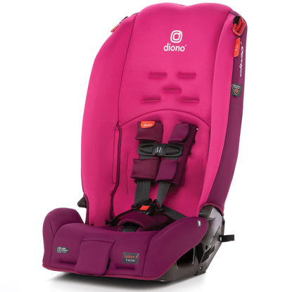 Picture of Diono Radian 3R, 3-in-1 Convertible Car Seat, Rear Facing & Forward Facing, 10 Years 1 Car Seat, Slim Fit 3 Across, Pink Blossom