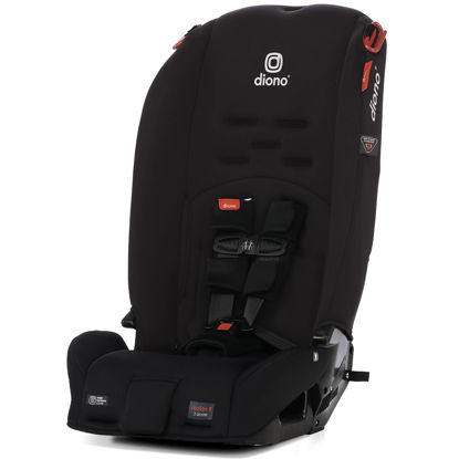 Picture of Diono Radian 3R, 3-in-1 Convertible Car Seat, Rear Facing & Forward Facing, 10 Years 1 Car Seat, Slim Fit 3 Across, Jet Black