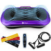 Picture of LifePro Vibration Plate Exercise Machine Purple- Whole Body Workout Vibration Fitness Platform w/ Loop Bands - Home Training Equipment - Remote, Balance Straps, Videos & Manual