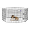 Picture of MidWest Homes for Pets Foldable Metal Dog Exercise Pen / Pet Playpen. Black w/ door, 24'W x 30'H, 1-Year Manufacturer's Warranty