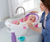 Picture of Fisher-Price Baby To Toddler Bath 4-In-1 Sling ‘N Seat Tub With Removable Infant Support And 2 Toys, Pink