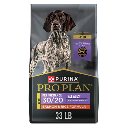 Picture of Purina Pro Plan High Protein Dog Food, Sport 30/20 Salmon And Rice Dog Food Dry Formula - 33 lb. Bag