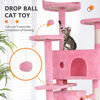 Picture of BestPet 70in Cat Tree Tower for Indoor Cats,Multi-Level Cat Furniture Activity Center with Cat Scratching Posts Stand House Cat Condo with Funny Toys for Kittens Pet Play House,Pink