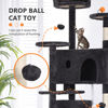 Picture of BestPet 70in Cat Tree Tower for Indoor Cats,Multi-Level, Furniture Activity Center with Scratching Posts Stand House Cat Condo with Funny Toys for Kittens Pet Play House,Dark Gray