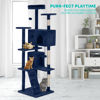 Picture of FDW Cat Tree 70in Cat Tower Multi-Level Durable Cat Scratching Post & Cozy Fun Cat Jumping Platform Space Saving Cat Condo Pet Play House for Indoor Cats,Navy Blue