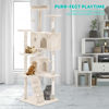 Picture of FDW Cat Tree 70in Cat Tower Multi-Level Durable Cat Scratching Post & Cozy Fun Cat Jumping Platform Space Saving Cat Condo Pet Play House for Indoor Cats,Beige