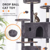 Picture of BestPet 70in Cat Tree Tower for Indoor Cats,Multi-Level Cat Furniture Activity Center with Cat Scratching Posts Stand House Cat Condo with Funny Toys for Kittens Pet Play House,Light Gray