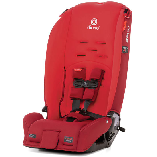 Picture of Diono Radian 3R, 3-in-1 Convertible Car Seat, Rear Facing & Forward Facing, 10 Years 1 Car Seat, Slim Fit 3 Across, Red Cherry