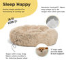 Picture of Best Friends by Sheri The Original Calming Donut Cat and Dog Bed in Shag Fur Taupe, Small 23"