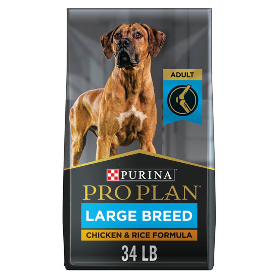 Picture of Purina Pro Plan High Protein, Digestive Health Large Breed Dry Dog Food, Chicken and Rice Formula - 34 Pound (Pack of 1)