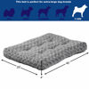 Picture of MidWest Homes for Pets Deluxe Dog Beds | Super Plush Dog & Cat Beds Ideal for Dog Crates | Machine Wash & Dryer Friendly, 1-Year Warranty,Gray, 48-Inch