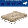 Picture of MidWest Homes for Pets Deluxe Dog Beds | Super Plush Dog & Cat Beds Ideal for Dog Crates | Machine Wash & Dryer Friendly, 1-Year Warranty, Mocha, 46.0" L x 28.0" W x 3.0" Th