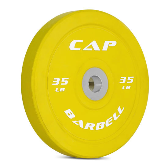 Picture of CAP Barbell Best Olympic Bumper Plate, Yellow, 35 lb Single