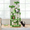 Picture of Yaheetech Cat Tree, 62.2in Cat Tower for Indoor Cats, Multi-Level Cat Condo with Platform & Hammock, Large Scratching Post for Kittens Pet Cat Play House Activity Center with Plush Perch