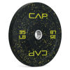 Picture of CAP Barbell Economy - Speckled Olympic Bumper Plate with Yellow Logo, Black, 35 lb Single