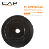 Picture of CAP Barbell Better Olympic Bumper Plate, Black, 35 lb Single