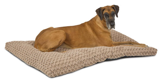 Picture of MidWest Homes for Pets Plush Ombre Swirl Dog Bed; Mocha 54L x 36W x 4H -Inches for Giant Breeds