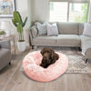 Picture of Best Friends by Sheri The Original Calming Donut Cat and Dog Bed in Shag Fur Cotton Candy Pink, Large 36"