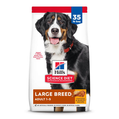 Picture of Hill's Science Diet Large Breed, Adult 1-5, Large Breed Premium Nutrition, Dry Dog Food, Chicken & Barley, 35 lb Bag