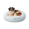 Picture of Best Friends by Sheri The Original Calming Donut Cat and Dog Bed in Shag Fur Frost, Extra Large 45"