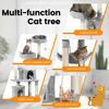 Picture of Yaheetech Cat Tree Tower, 70.5″ H Multi Level Cat Tree Kitten Condo with 2 Condos & 2 Foam-Padded Perches & Scratching Post & Fur Ball, Cat Tower Furniture for Play & Rest