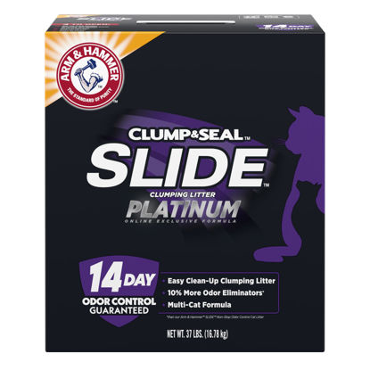 Picture of Arm & Hammer Platinum SLIDE Easy Clean, Clumping Litter, Multi-Cat, 37 Lbs