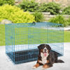 Picture of BestPet 24,30,36,42,48 Inch Dog Crates for Large Dogs Folding Mental Wire Crates Dog Kennels Outdoor and Indoor Pet Dog Cage Crate with Double-Door,Divider Panel, Removable Tray (Blue, 48")