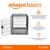 Picture of Amazon Basics - Durable,Foldable Metal Wire Dog Crate with Tray, Double Door, 42 x 28 x 30 Inches, Black