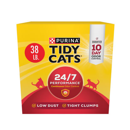 Picture of Purina Tidy Cats Clumping Cat Litter, 24/7 Performance Multi Cat Litter - 38 lb. Box