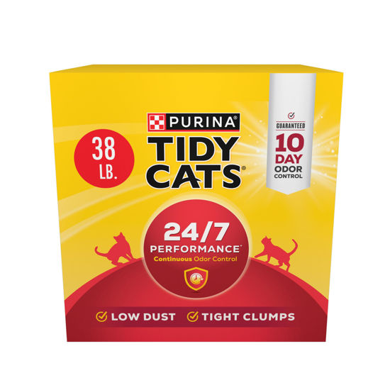 Picture of Purina Tidy Cats Clumping Cat Litter, 24/7 Performance Multi Cat Litter - 38 lb. Box