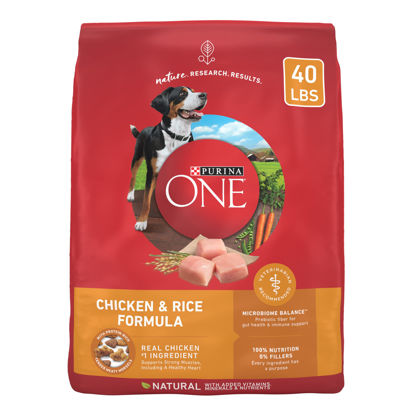 Picture of Purina ONE Chicken and Rice Formula Dry Dog Food - 40 lb. Bag