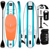 Picture of Roc Inflatable Stand Up Paddle Boards with Premium SUP Paddle Board Accessories, Wide Stable Design, Non-Slip Comfort Deck for Youth & Adults (Aqua, 10 FT)