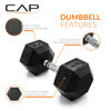 Picture of CAP Barbell 40 LB Coated Hex Dumbbell Weight, New Edition