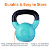 Picture of Amazon Basics Vinyl Kettlebell, 40 Pounds, Light Blue