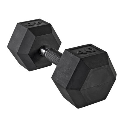 Picture of CAP Barbell Coated Dumbbell Weights with Padded Grip, Single, 40 LBS