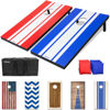 Picture of GoSports Classic Cornhole Set - Includes 8 Bean Bags, Travel Case and Game Rules (Choice of style), 4'x2'